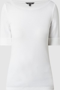 Bluzka Ralph Lauren z krótkim rękawem z bawełny z okrągłym dekoltem
