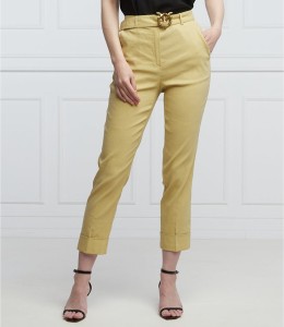 Żółte spodnie Pinko w stylu casual
