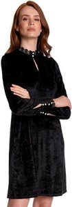 Czarna sukienka Vive Maria z długim rękawem w stylu casual mini