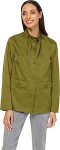 Zielona kurtka Heine krótka w stylu casual bez kaptura