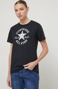 Bluzka Converse z okrągłym dekoltem w młodzieżowym stylu z krótkim rękawem