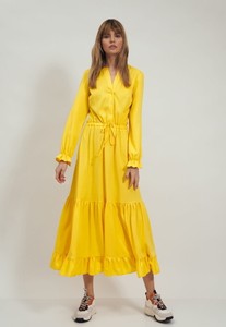 Żółta sukienka Nife maxi