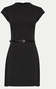 Czarna sukienka Imperial mini z krótkim rękawem