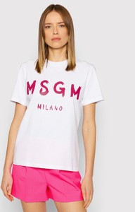 T-shirt MSGM w młodzieżowym stylu z krótkim rękawem