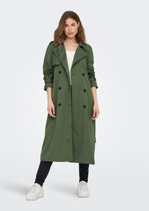 Zielony płaszcz Only w stylu casual