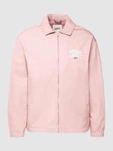 Różowa kurtka Tommy Jeans w stylu casual bez kaptura