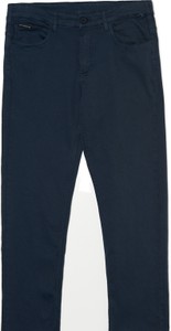 Granatowe spodnie Cropp w stylu casual z tkaniny