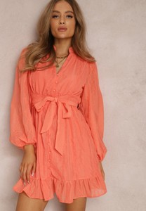 Pomarańczowa sukienka Renee z tkaniny