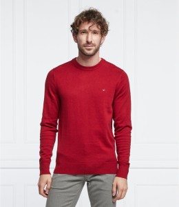 Czerwony sweter Tommy Hilfiger