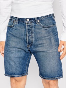 Niebieskie spodenki Levis w stylu casual z jeansu