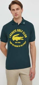 Koszulka polo Lacoste z krótkim rękawem z nadrukiem w młodzieżowym stylu