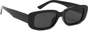 Cropp - Czarne okulary przeciwsłoneczne z filtrem UV - czarny