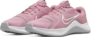 Różowe buty sportowe Nike w sportowym stylu sznurowane z tkaniny