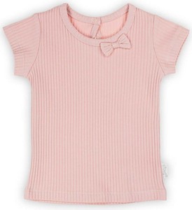 Różowa bluzka dziecięca 5.10.15 z krótkim rękawem