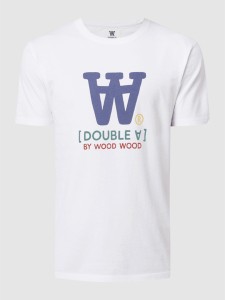 T-shirt Wood Wood z krótkim rękawem z nadrukiem z bawełny