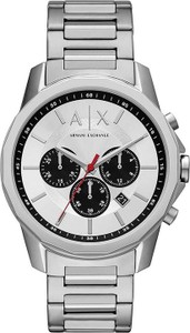 Armani Exchange zegarek męski kolor srebrny