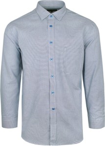 Koszula Wólczanka w stylu casual w geometryczne wzory z długim rękawem