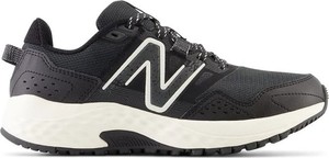 Czarne buty sportowe New Balance w sportowym stylu z płaską podeszwą sznurowane