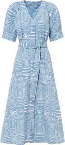 Sukienka bonprix szmizjerka z dekoltem w kształcie litery v w stylu casual