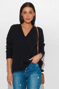 Czarny sweter Numinou w stylu casual