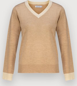 Brązowy sweter Molton z wełny