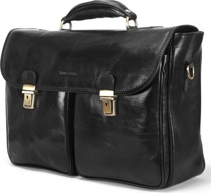 Czarna torebka Domeno w stylu glamour z zamszu