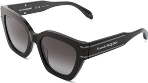 Czarne okulary damskie Alexander McQueen