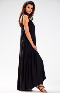Czarna sukienka Awama oversize maxi