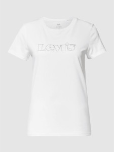 T-shirt Levis z okrągłym dekoltem z krótkim rękawem z bawełny