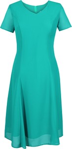 Zielona sukienka Fokus w stylu casual