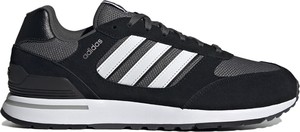 Czarne buty sportowe Adidas w sportowym stylu sznurowane z zamszu