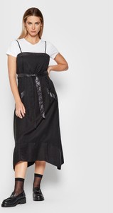 Sukienka DKNY z krótkim rękawem w stylu casual midi