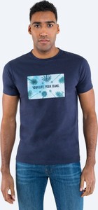 T-shirt Big Star z nadrukiem w młodzieżowym stylu z bawełny