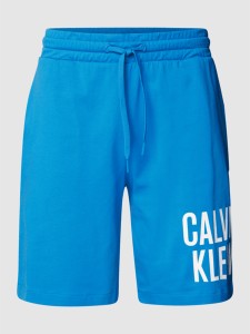 Niebieskie spodenki Calvin Klein Underwear w sportowym stylu z bawełny