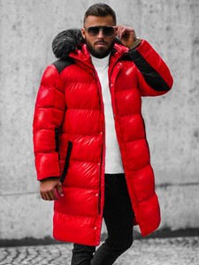 Czerwona kurtka Ozonee w stylu casual