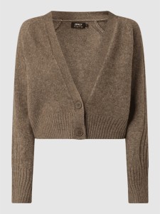Brązowy sweter Only w stylu casual z wełny