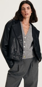Czarna kurtka Reserved bez kaptura w stylu casual