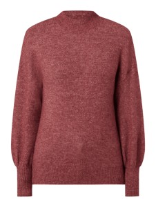 Czerwony sweter Vero Moda w stylu casual z wełny
