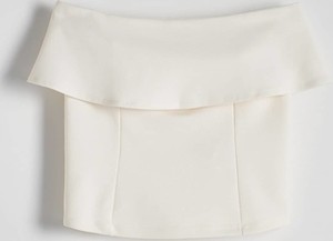 Bluzka Reserved z krótkim rękawem w stylu casual z okrągłym dekoltem