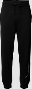 Czarne spodnie Karl Lagerfeld w sportowym stylu z bawełny
