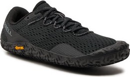 Czarne buty sportowe Merrell w sportowym stylu sznurowane z płaską podeszwą
