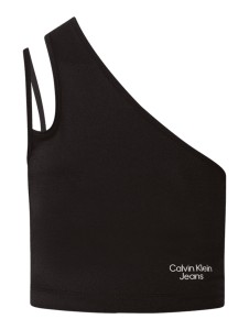 Top Calvin Klein z okrągłym dekoltem w stylu casual