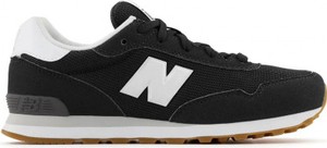 Czarne buty sportowe New Balance z zamszu w sportowym stylu