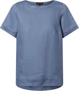 Granatowa bluzka Franco Callegari z lnu