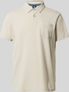 Koszulka polo Lerros z krótkim rękawem z bawełny