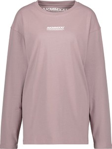 Różowy t-shirt Alife And Kickin w stylu casual z bawełny z długim rękawem