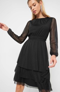 Czarna sukienka ORSAY z długim rękawem