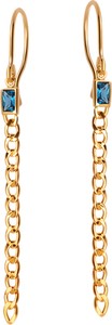 Chains - Biżuteria Yes Kolczyki złote z cyrkoniami - Chains