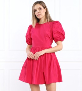 Różowa sukienka Red Valentino mini w stylu casual z krótkim rękawem