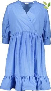 Niebieska sukienka Marc O'Polo DENIM z bawełny mini w stylu casual